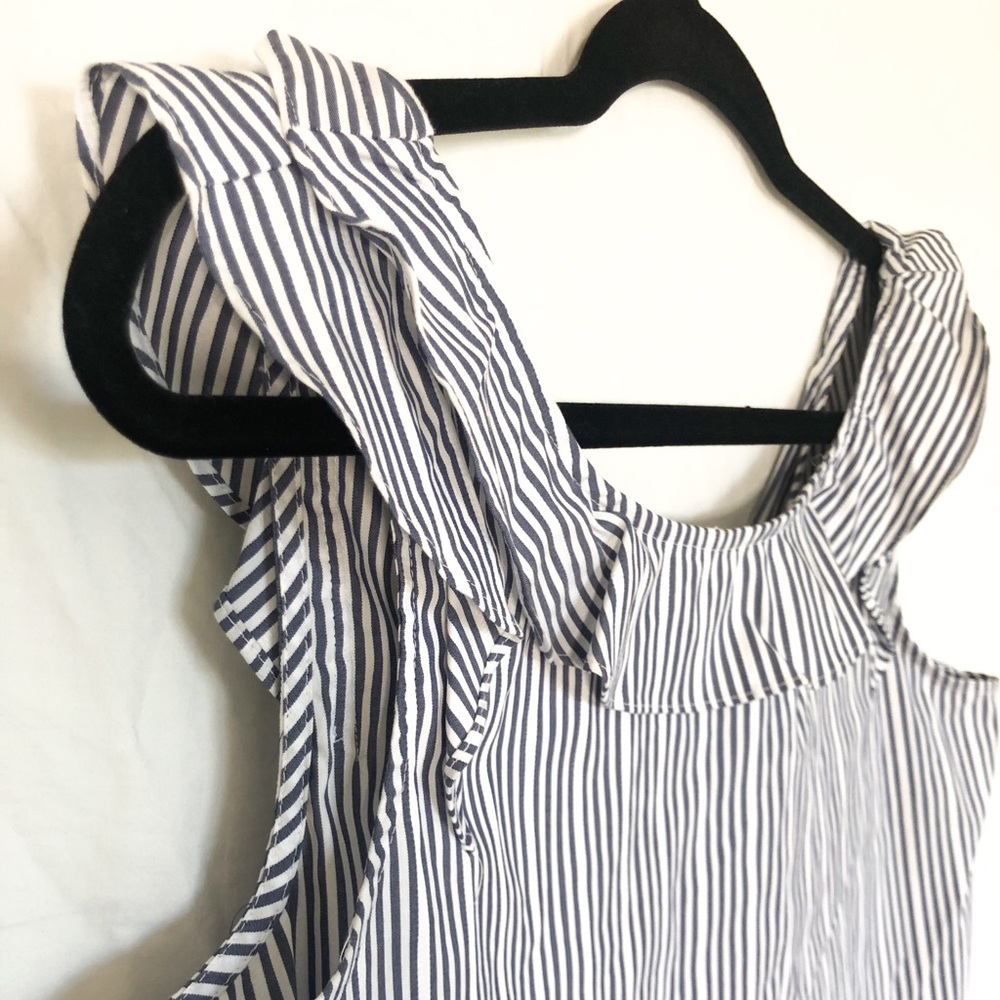 ANA Blue and White Striped Tank Top- Size Small
